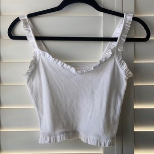 Me to We Pacsun Ruffle Crop Top
